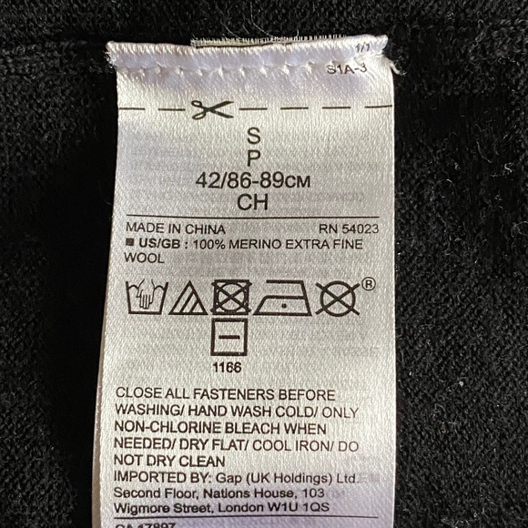 Banana Republic I Merino Pointelle Cardigan I Black I 2017 - Picture 15 of 16